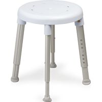 Etac Easy – höhenverstellbarer Duschhocker (200 kg) Etac Easy – höhenverstellbarer Duschhocker (runder Sitz) grau