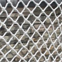 Filet de Sécurité en Nylon, Filet Protection Anti-Chute, Fenêtres Balcon Corde Solide Durable Empêcher Chutes Résistant Déchirures Maille, Décor Clôture (1X6M)