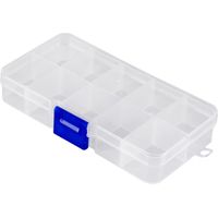 10 boîtes de rangement pour bijoux, organisateur de bijoux, contenants pour perles, boîte de rangement transparente pour bijoux, boîte à bijoux, organisateur de bijoux