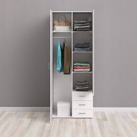 Tvilum armadio Space, rovere, 2 ante e 1 cassetto, 3 ripiani regolabili, 79,4x170,4 cm, truciolare laminato