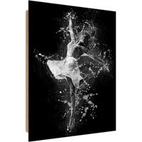 Tableau toile bois, motif interdit - 70 x 100 cm