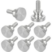 Packung mit 8 M5 x 10 mm Rändelschrauben, 304 Edelstahl-Rändelschrauben mit Diamantkopf, metrische Rändelschrauben mit Griffknöpfen