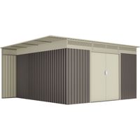 Abri de jardin Premium HOGGAR Uppsala - 13.22 m2 - Garantie 10 ans - 397x333x191cm - Remise métal