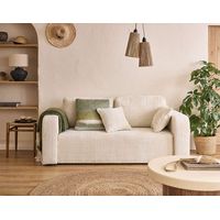 Miro - 2-sitzer einzelsofa - aus strukturiertem samt - beige