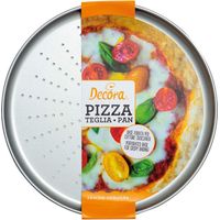 Decora 0075033 Stampo Forato per Pizza e Focaccia ø 28 cm, in metallo con rivestimento antiaderente