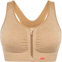 SOUTIEN-GORGE DE SPORT SHEFIT BEIGE FERMETURE DEVANT 3XL