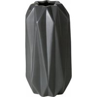 Vaso GRAVO grigio in ceramica forma geometrica 20,5 cm
