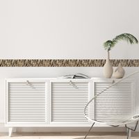 Frise décorative adhésive, frise tigrée aspect texture cuir, effet bluffant, 5 cm X 300 cm
