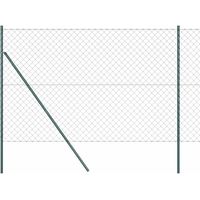 Grillage rouleau,Clôture en treillis soudé Set de 2 Vert Acier galvanisé CFW4681213