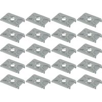 Cyclingcolors – Lot de 20 agrafes de paroi arrière de meuble 19,6x14mm – Acier avec griffes – Assemblage et maintien des panneaux arrière