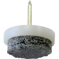 HSI Filzgleiter, mit Stift, grau-weiß, 28mm, 20 STK