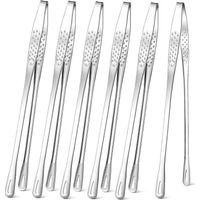 Set mit 6 Grillzangen aus Edelstahl im koreanischen Stil, 28 cm, Grillzangen im japanischen Stil zum Zubereiten von Steaks, Salaten und anderen Speisen