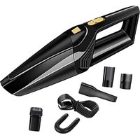 Aspirateur de voiture, aspirateur à main sans fil, puissance d'aspiration de 4500 Pa, aspirateur à main portable rechargeable (chargement USB), avec filtre Hepa en métal pour le nettoyage des poils d'