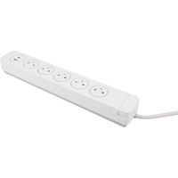Bloc Mantea Parafoudre 5 Prise Easyeject + 2 Usb Blanc - Otio Bloc Mantea Parafoudre 5 Prese Easyeject + 2 Usb Bianco - Otio