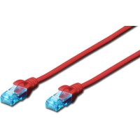 Cavo patch DIGITUS UTP cat. 5e 1,5 m PVC rosso