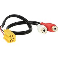 Cable auxiliaire compatible avec autoradio origine Alfa 159 Fiat Grande Punto ap07 6 broches Mini ISO
