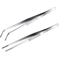 2 pinces de cuisine de 20 cm, 2 pinces de chef professionnelles, pinces culinaires de précision pour la décoration des grillades de viande