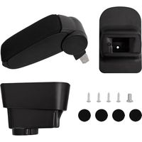 vidaXL Bracciolo per Auto Nero 11x35x(32-49) cm in ABS
