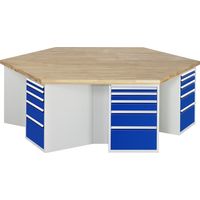 Etabli de groupe Rau modèle 4099, KL 1350mm x L 2700 x P 2340 x H 890mm