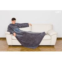 Kanguru Deluxe Loft plaid 140 x 210 cm Flanelle Gris