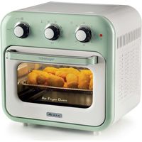Ariete 4632 Friggitrice ad aria e forno Vintage, 1400W, 2in1, Capacità 16L, Accessori inclusi, Timer 60 minuti, Doppio vetro, Verde