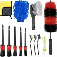 royaluxe - Brosse pour Nettoyer Voiture,13pcs Brosse pour Laver Voiture Brosse De Lavage pour Voiture Brosse pour Nettoyer Siege Voiture Brosse Nettoyage Interieur Voiture Brosse à Jante/Pneus