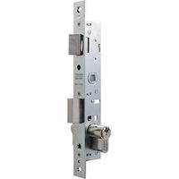 Tesa Assa Abloy 220015HZ Einpunktverschluss De Schiebehebelschloss für verzinkte Metallprofile White Eingang 13,5 mm 2200 mit Zylinder