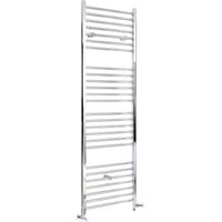 Hudson Reed – Sèche-serviettes mixte plat 180 x 60 cm – Acier chromé – Puissance 1000W – Design moderne pour salle de bain