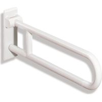 HEWI Stützklappgriff Serie 801 L 700mm, Stahlkern reinweiß