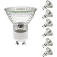 Bombillas halógenas GU10 de 35 W, bombillas halógenas GU10 de luz blanca cálida de 2700 K, bombilla halógena de 220 V y 35 W, reflector halógeno de 50 x 53 mm, bombillas halógenas de foco de 420 LM pa