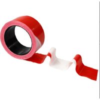 Novap – Ruban de signalisation rouge/blanc 100m x 50mm – Résistant aux chocs – Pour chantiers humides – Haute visibilité