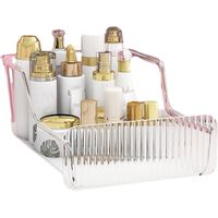 Makeup Organizer for Vanity, Countertop Organizer, Stackable Design, Cosmetics Storage for Skin Care, Eyeshadow, Lotions, Lipstick,Nail Polish for Dresser, Bathroom, Bedroom