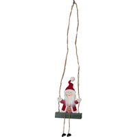 Décoration de Noël lumineuse Star Trading 'Santa', Père Noël à bascule en bois, à piles, H 50 cm