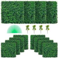 Panneaux de Buis Artificiels 20X20pouce Haie Artificielle