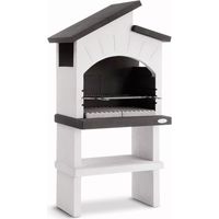 barbecue a carbonella in cemento palazzetti "vieste" 89x59x173 cm