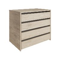 Cajonera 4 cajones Teruel acabado en roble alma. 61.8cm(alto) 60cm(ancho) 45cm(fondo)