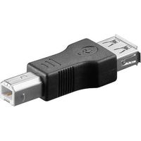 Microconnect USB A/USB B M-F Negro