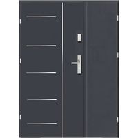 Porte d'entrée double Future 120 cm - 90x30 cm en plusieurs couleurs - Couleur: Chêne doré - Poignée et serrure : Avec - Sens d'ouverture: Tirant gauche