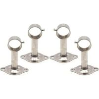 Tringle à rideau,4 Pièces Support Tringle à Rideau, Support Mural Support Tringle à Rideau, Utilisé pour Installer Tringles à Rideaux au Plafond et également Utilisé pour Installer des Tringles à Vête