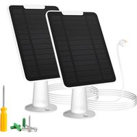 Panneau solaire compatible avec Google Nest Camera Outdoor & Indoor (version de la batterie),puissance solaire pour Google Nest Cam, IP65 Inséréciez, avec montage mural sécurisé et tournevis (pack 2)