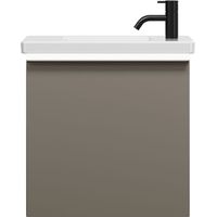 burgbad Eqio lavabo de cerámica con mueble bajo para lavabo con