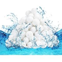 APEX Les billes filtrantes pour piscine, un paquet de 1000 g, peuvent remplacer 36 kg de sable filtrant, réutilisables, conviennent aux systèmes de filtration des piscines et des aquariums.