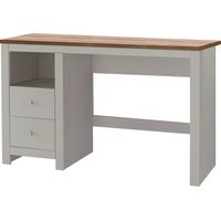 Emerald-Bureau avec 2 tiroirs en chêne aspect crème