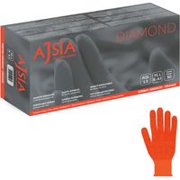 Ajsia Guanti Monouso in Nitrile Diamond 8GR Senza Polvere Taglia L - 100 Pezzi