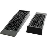 Wiltec – Rampes de chargement extra plates 700 x 195 x 80 mm – Plastique antidérapant – Capacité max. 3000 kg – Pour véhicules jusqu'à 240 mm de large – Lot de 2