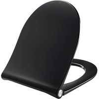 Pressalit Sway d2 abattant WC avec fermeture douce et déverrouillage rapide noir