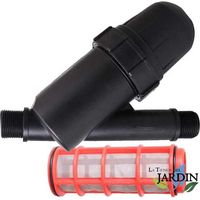 Suinga – Filtre d'irrigation maille 3/4'' – Capacité de filtrage 120 Mesh – Grillage en acier inoxydable – Filetage mâle pour tuyau 25 mm