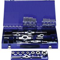 Coffret de tarauds et filières M3 - M12, 37 pcs. Eventus by Exact 10734 métrique M3, M4, M5, M6, M8, M10, M12 37 pièces