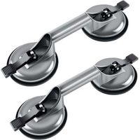 Ventouses doubles 100 kg, ventouses de manutention en aluminium 120 mm, ventouses de vitrier