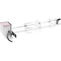 Hengda Set di spiedini BBQ per grill 117 cm con motore in acciaio inox, 220V - 240V, girarrosto per barbecue
